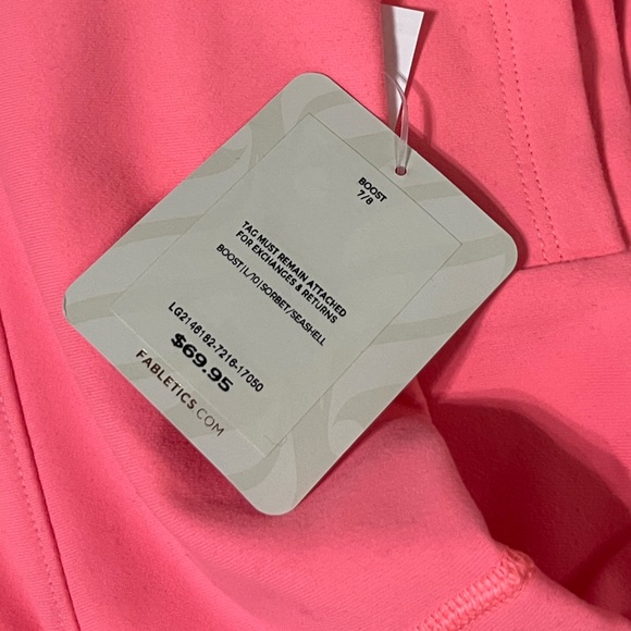 *NWT* Fabletics Boost PowerHold® High-Waisted 7/8 Legging - Sorbet/Seashell - Picture 4 of 7
